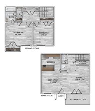 2x1.5 TH  978 SF 1105 floor plan
